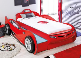 CARBED Кровать-машина Coupe с выдвижной кроватью Red 20.03.1306.00 в Белом Яре - belyj-yar.katalogmebeli.com | фото 1
