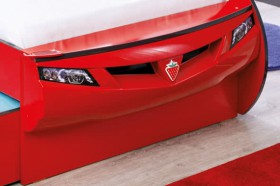 CARBED Кровать-машина Coupe с выдвижной кроватью Red 20.03.1306.00 в Белом Яре - belyj-yar.katalogmebeli.com | фото 2
