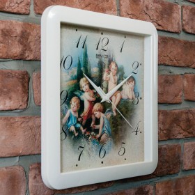 Часы настенные П-А7-327 Ангелы в Белом Яре - belyj-yar.katalogmebeli.com | фото 1