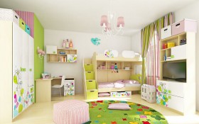 Детская комната Флёр (Белый/корпус Клен) в Белом Яре - belyj-yar.katalogmebeli.com | фото 6
