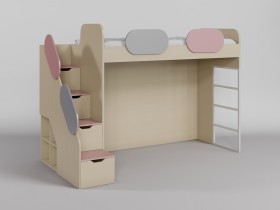 Детская комната Грэйси (Розовый/Серый/корпус Клен) в Белом Яре - belyj-yar.katalogmebeli.com | фото 10