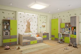 Детская комната Пуговка в Белом Яре - belyj-yar.katalogmebeli.com | фото