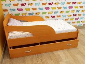 Кровать детская Максимка Млечный дуб/Венге в Белом Яре - belyj-yar.katalogmebeli.com | фото 4