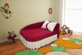 Детский диван Аленка правый в Белом Яре - belyj-yar.katalogmebeli.com | фото 1