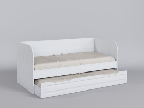 Диван-кровать Классика (Белый/корпус Выбеленное дерево) в Белом Яре - belyj-yar.katalogmebeli.com | фото