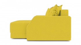 Диван угловой правый «Люксор Slim Т1» Poseidon Curcuma искзамша желтый в Белом Яре - belyj-yar.katalogmebeli.com | фото 5
