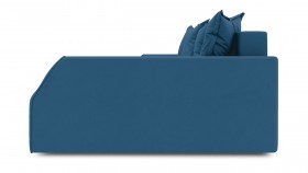 Диван угловой правый «Люксор Slim Т2» Beauty 07 велюр синий в Белом Яре - belyj-yar.katalogmebeli.com | фото 5
