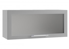 Гарда ПГС 800 шкаф верхний горизонтальный со стеклом Белый в Белом Яре - belyj-yar.katalogmebeli.com | фото