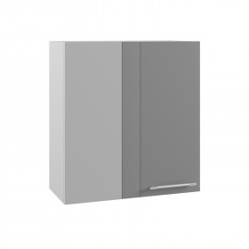 Гарда ПУ 650 шкаф верхний угловой (Белый/корпус Серый) в Белом Яре - belyj-yar.katalogmebeli.com | фото