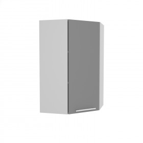 Гарда ВПУ 550 шкаф верхний угловой высокий (Белый патина/корпус Серый) в Белом Яре - belyj-yar.katalogmebeli.com | фото