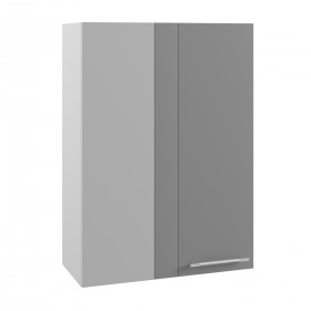 Гарда ВПУ 650 шкаф верхний угловой высокий (Белый/корпус Серый) в Белом Яре - belyj-yar.katalogmebeli.com | фото