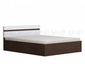 Ким кровать 1,4 (Венге/белый глянец) в Белом Яре - belyj-yar.katalogmebeli.com | фото 1