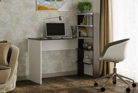 Компьютерный стол №3 (Венге/Белый) в Белом Яре - belyj-yar.katalogmebeli.com | фото