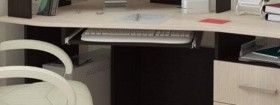 Компьютерный стол Каспер (венге/лоредо) в Белом Яре - belyj-yar.katalogmebeli.com | фото 4