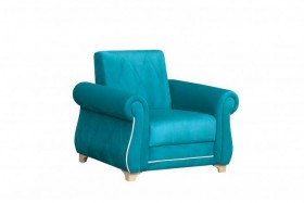 Кресло для отдыха "Порто" (велюр киви бирюза / микровельвет крем) в Белом Яре - belyj-yar.katalogmebeli.com | фото 2