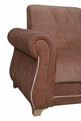 Кресло для отдыха "Порто" (велюр киви корица / микровельвет крем) в Белом Яре - belyj-yar.katalogmebeli.com | фото 3