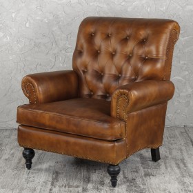 Кресло кожаное Чарльз в Белом Яре - belyj-yar.katalogmebeli.com | фото