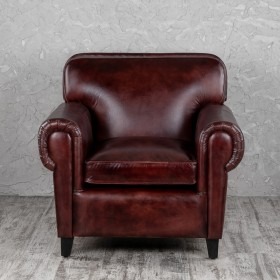 Кресло кожаное Элегант (Бордовый) в Белом Яре - belyj-yar.katalogmebeli.com | фото 7