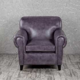 Кресло кожаное Элегант (Фиолетовый) в Белом Яре - belyj-yar.katalogmebeli.com | фото 4