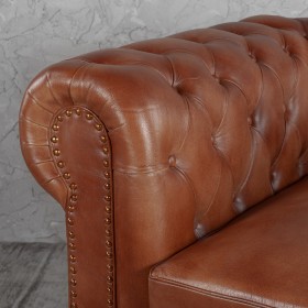 Кресло кожаное Лофт Честер (кожа) в Белом Яре - belyj-yar.katalogmebeli.com | фото 3