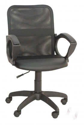 Кресло компьютерное Элегия М2 (черный/ткань сетка черная) в Белом Яре - belyj-yar.katalogmebeli.com | фото 1