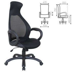 Кресло офисное BRABIX Genesis EX-517 (черное) в Белом Яре - belyj-yar.katalogmebeli.com | фото 1