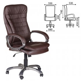 Кресло офисное BRABIX Omega EX-589 (коричневое) в Белом Яре - belyj-yar.katalogmebeli.com | фото