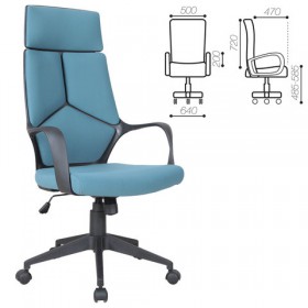 Кресло офисное BRABIX Prime EX-515 (голубая ткань) в Белом Яре - belyj-yar.katalogmebeli.com | фото
