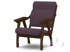Кресло Вега-10 (орех лак/ULTRA PLUM) в Белом Яре - belyj-yar.katalogmebeli.com | фото 1