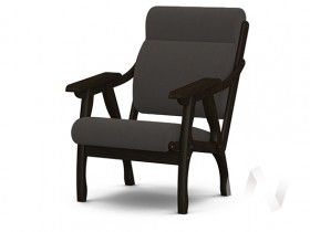 Кресло Вега-10 (венге лак/ULTRA GRAFIT) в Белом Яре - belyj-yar.katalogmebeli.com | фото
