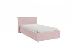 Кровать 0.9 Альба с основанием (Нежно-розовый велюр) в Белом Яре - belyj-yar.katalogmebeli.com | фото 1