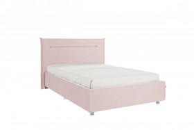 Кровать 1,2 Альба с основанием (Нежно-розовый велюр) в Белом Яре - belyj-yar.katalogmebeli.com | фото 1