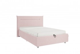 Кровать 1,2 Альба (Нежно-розовый велюр/под-мех) в Белом Яре - belyj-yar.katalogmebeli.com | фото