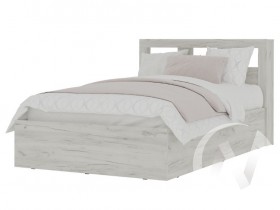 Кровать 1,2 МС Гранд (дуб крафт белый) в Белом Яре - belyj-yar.katalogmebeli.com | фото 1