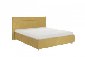 Кровать 1,6 Альба с основанием (Медовый велюр) в Белом Яре - belyj-yar.katalogmebeli.com | фото 1
