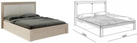 Кровать 1,6 Глэдис (М32) с подъемным механизмом Распродажа в Белом Яре - belyj-yar.katalogmebeli.com | фото 2