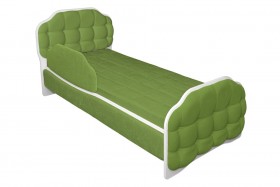 Кровать 160 Атлет 76 Зелёный (мягкий бортик) в Белом Яре - belyj-yar.katalogmebeli.com | фото 1