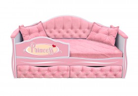 Кровать 160 серии Иллюзия 2 ящика 15 Бледно-розовый (подушки) в Белом Яре - belyj-yar.katalogmebeli.com | фото 1