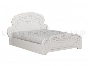 Кровать 1,6м Александрина (Белый/Белый глянец) в Белом Яре - belyj-yar.katalogmebeli.com | фото