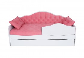 Кровать 170 серии Иллюзия Лайт 1 ящик 89 Розовый (подушки) в Белом Яре - belyj-yar.katalogmebeli.com | фото