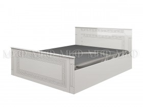 Кровать Афина-1 1,4 м (Белый/Белый глянец) в Белом Яре - belyj-yar.katalogmebeli.com | фото