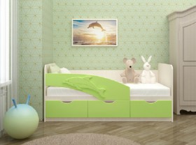 Кровать детская 1,6м Дельфин (Розовый металлик) в Белом Яре - belyj-yar.katalogmebeli.com | фото 2