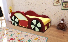 Кровать детская Машинка апплицация в Белом Яре - belyj-yar.katalogmebeli.com | фото 1
