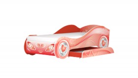 Кровать одноместная Авто-3-2  с ящиком с рисунком Пинк Желтый в Белом Яре - belyj-yar.katalogmebeli.com | фото 2