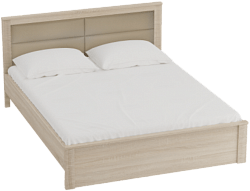 Кровать Элана 1600 с основанием Дуб Сонома в Белом Яре - belyj-yar.katalogmebeli.com | фото 1
