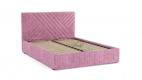 Кровать Гамма ш. 1400 (с основанием для хранения) (велюр тенерифе розовый) в Белом Яре - belyj-yar.katalogmebeli.com | фото 2