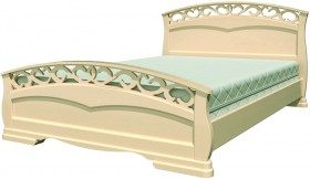 Кровать Грация-1 из массива сосны 1600*2000 Белый античный в Белом Яре - belyj-yar.katalogmebeli.com | фото 17