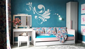 Кровать малая с доп спальным местом Нью Тон в Белом Яре - belyj-yar.katalogmebeli.com | фото 1