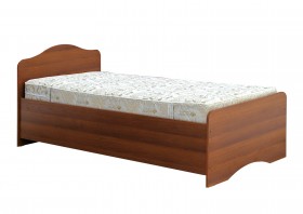 Кровать одинарная 900-1 без матраса (круглые спинки) Орех Таволато в Белом Яре - belyj-yar.katalogmebeli.com | фото 1