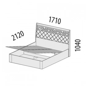 Кровать с подъемным механизмом Тиффани 93.21 в Белом Яре - belyj-yar.katalogmebeli.com | фото 2